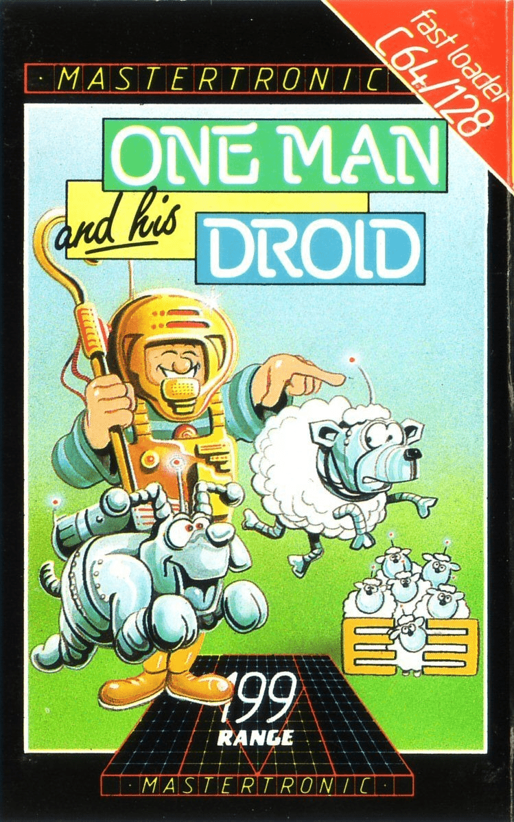 One Man and His Droid / Non-Terraqueous box art for Commodore 64